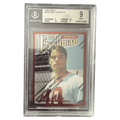 Mike Alstott BGS 9 1996 Topps Finest Freshman Card #B335