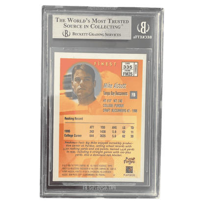 Mike Alstott BGS 9 1996 Topps Finest Freshman Card #B335