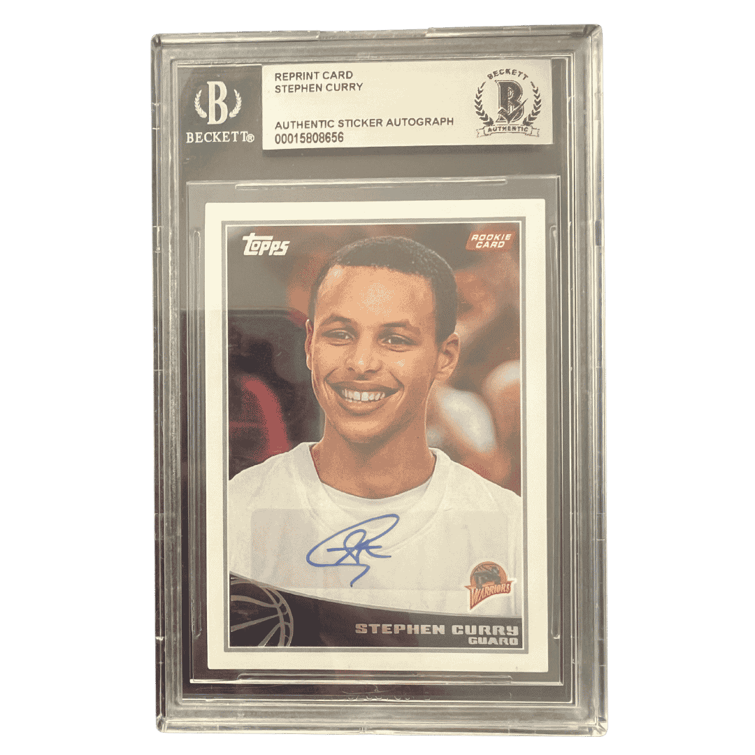 Steph Curry 2009 Topps Rookie Reprint Autograph Card #321