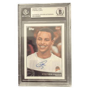 Steph Curry 2009 Topps Rookie Reprint Autograph Card #321
