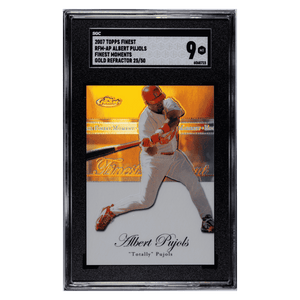 Albert Pujols SGC 9 2007 Topps Finest Moments Gold Refractor #d/ 50 Card #RFM-AP