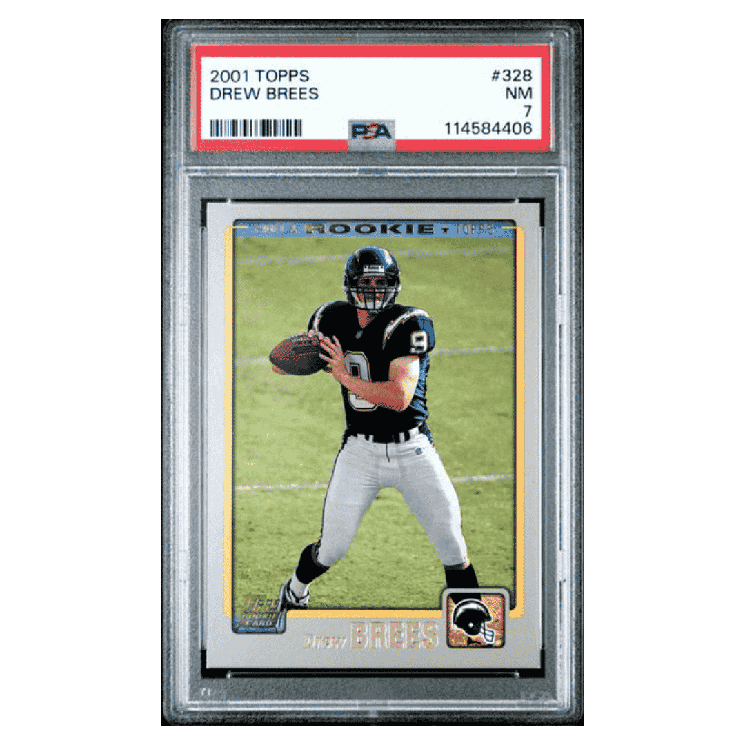Drew Brees PSA 7 2001 Topps Rookie RC Card #328