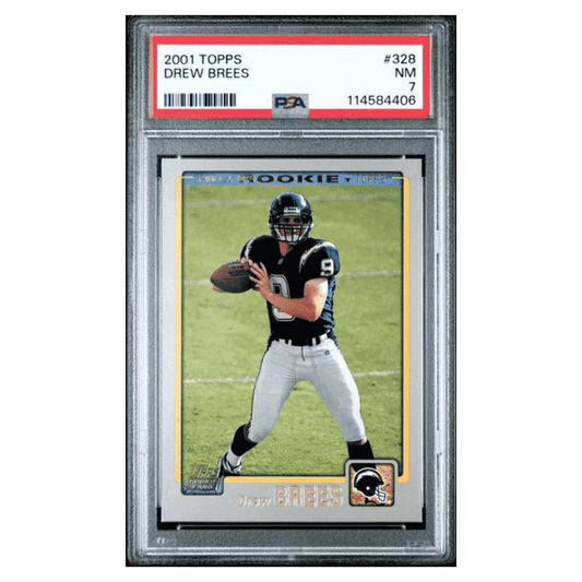 Drew Brees PSA 7 2001 Topps Rookie RC Card #328