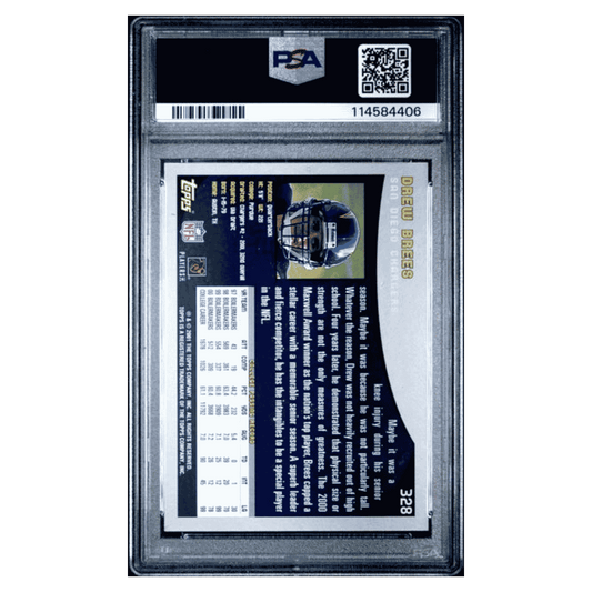 Drew Brees PSA 7 2001 Topps Rookie RC Card #328