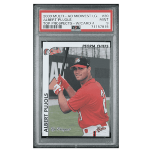 Albert Pujols PSA 9 2000 Multi-Ad Midwest League Top Prospects Card #20