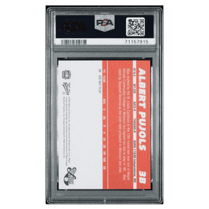 Albert Pujols PSA 9 2000 Multi-Ad Midwest League Top Prospects Card #20