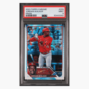 Jordan Walker PSA 9 2023 Topps Chrome Prism Rookie RC Card #209