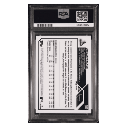 Jordan Walker PSA 9 2023 Topps Chrome Prism Rookie RC Card #209