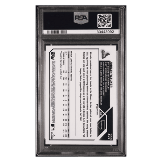 Jordan Walker PSA 9 2023 Topps Chrome Prism Rookie RC Card #209