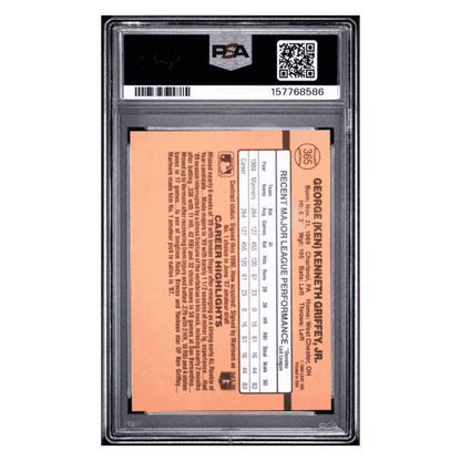 Ken Griffey Jr PSA 9 1990 Donruss Card #365