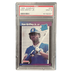 Ken Griffey Jr PSA 9 1989 Donruss Rated Rookie Card #33