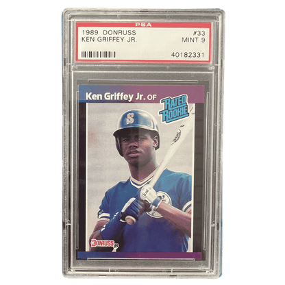 Ken Griffey Jr PSA 9 1989 Donruss Rated Rookie Card #33