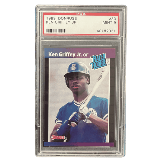 Ken Griffey Jr PSA 9 1989 Donruss Rated Rookie Card #33