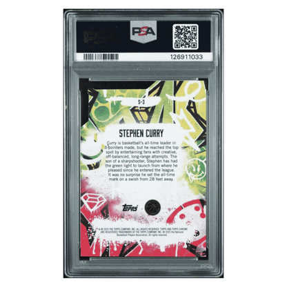 Steph Curry PSA 10 2024 Topps Finest Showstoppers Gold Geo #d/ 50 Card #S3