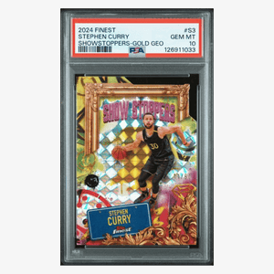 Steph Curry PSA 10 2024 Topps Finest Showstoppers Gold Geo #d/ 50 Card #S3