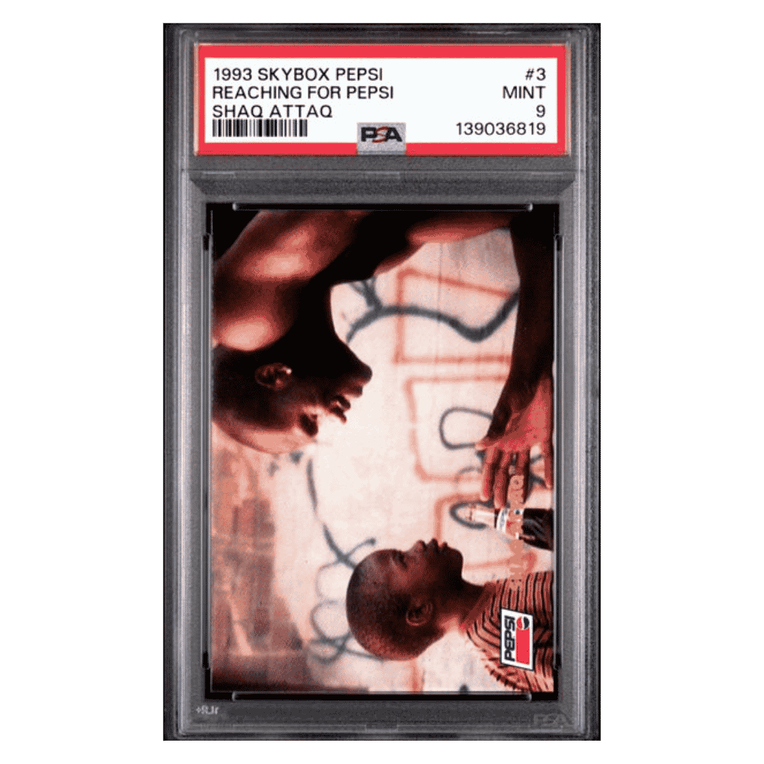 Shaquille O'Neal PSA 9 1993 Skybox Pepsi Reaching for Pepsi Shaq Attaq Card #3
