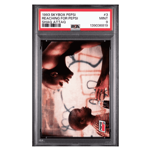 Shaquille O'Neal PSA 9 1993 Skybox Pepsi Reaching for Pepsi Shaq Attaq Card #3
