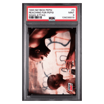 Shaquille O'Neal PSA 9 1993 Skybox Pepsi Reaching for Pepsi Shaq Attaq Card #3