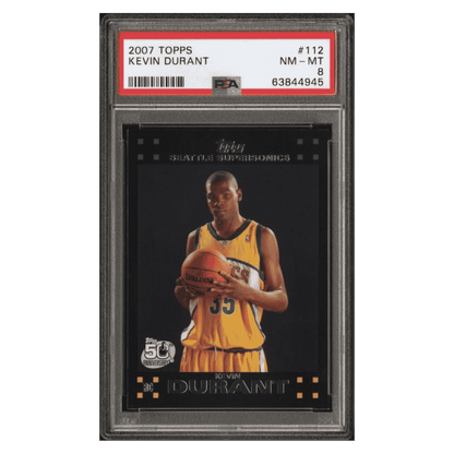 Kevin Durant PSA 8 2007 Topps Card #112