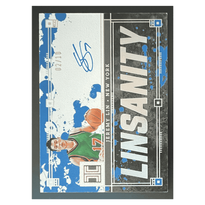 Jeremy Lin 2025-26 Panini Impeccable Nicknames Autograph #d/ 10 Card #IN-LIN