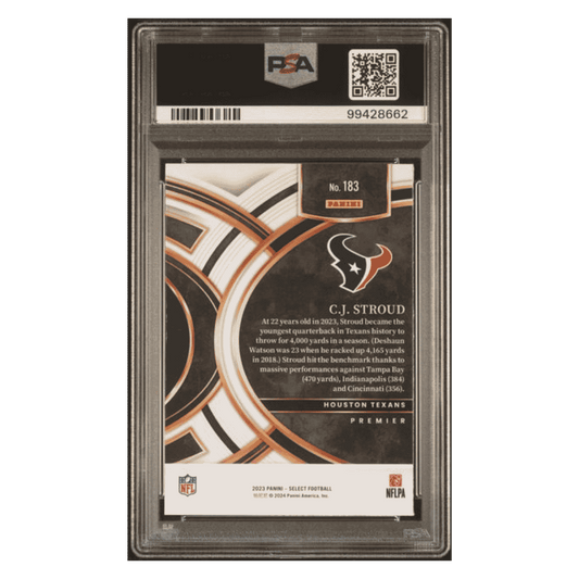 CJ Stroud PSA 10 2023 Panini Select Rookie RC Card #183