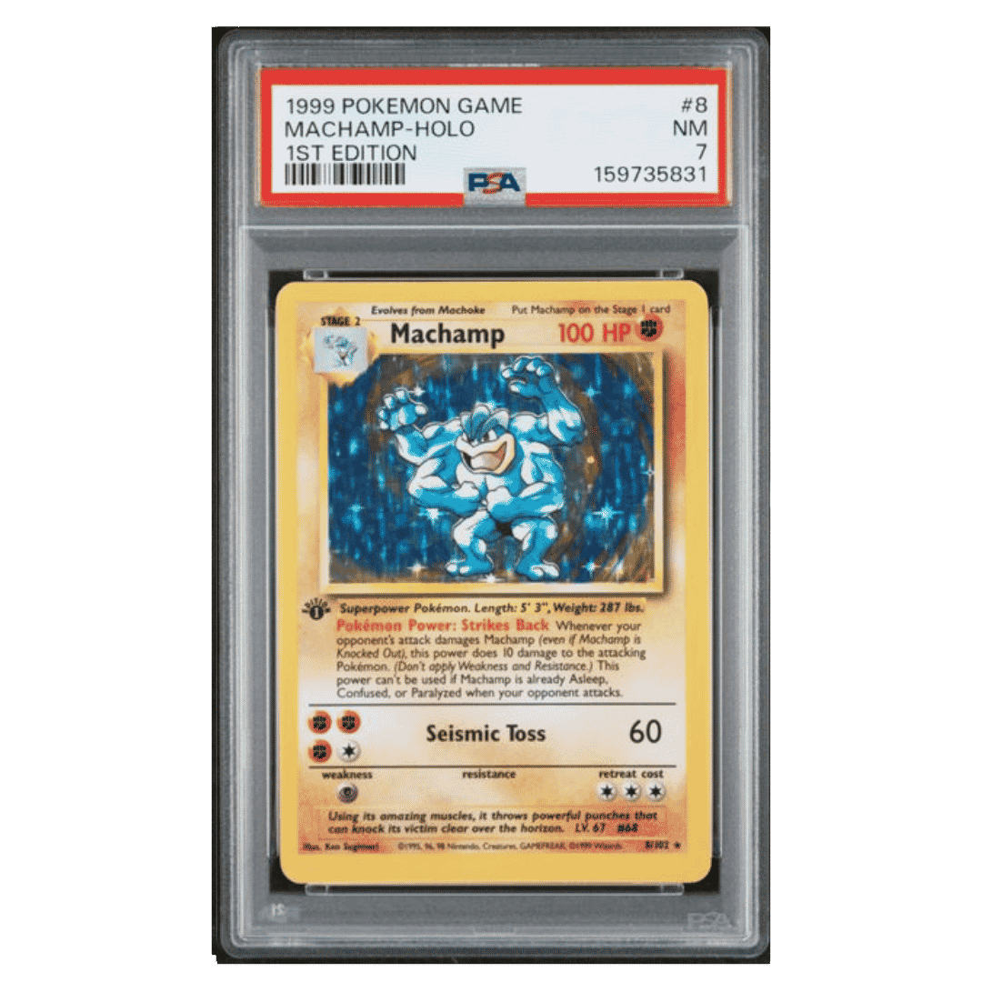 Machamp - Holo PSA 7 1999 Pokemon Game 1st Edition Card #8