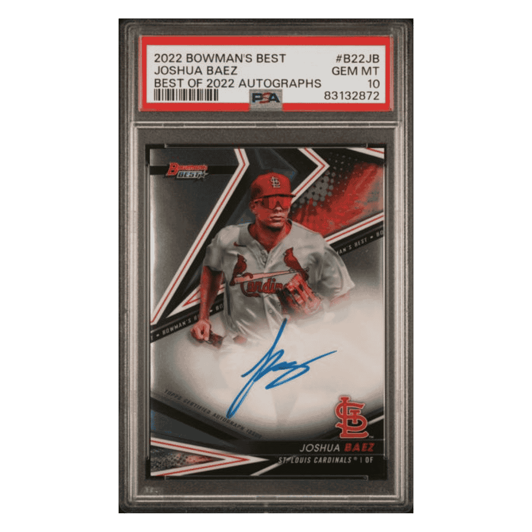 Joshua Baez PSA 10 2022 Bowmans Best Best of 2022 Autographs Card #B22JB