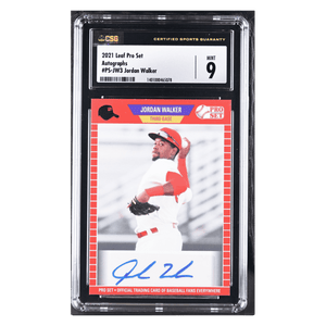 Jordan Walker CSG 9 2021 Leaf Pro Set Autographs Card #PS-JW3