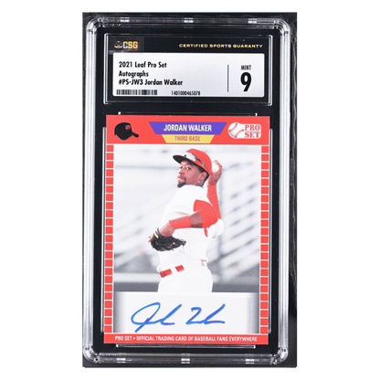 Jordan Walker CSG 9 2021 Leaf Pro Set Autographs Card #PS-JW3