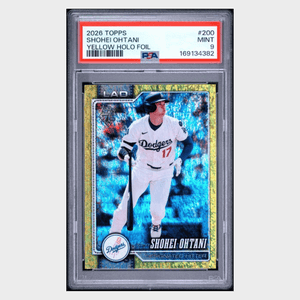 Shohei Ohtani PSA 9 2026 Topps Yellow Holo Foil #d/ 399 Card #200
