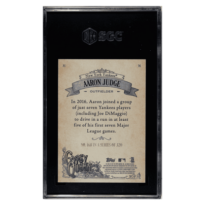 Aaron Judge SGC 9 2017 Topps Gypsy Queen Card #168