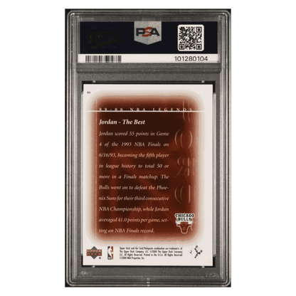 Michael Jordan PSA 8 2000 Upper Deck Century Legends Card #86