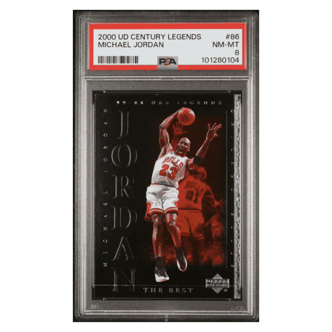 Michael Jordan PSA 8 2000 Upper Deck Century Legends Card #86