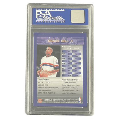 Grant Hill PSA 9 1994 Topps Finest Card #240