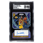 
James Worthy SGC 8 2023-24 Panini Prizm Signatures Mojo Prizm