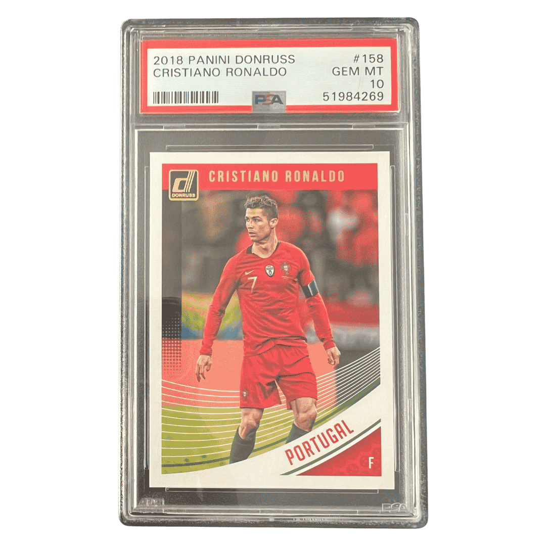 Christiano Ronaldo PSA 10 2018 Panini Donruss Card #158