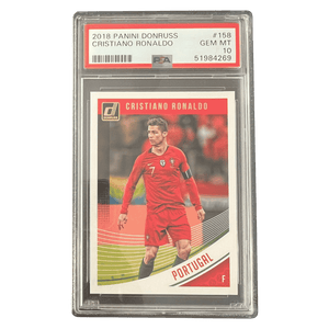 Christiano Ronaldo PSA 10 2018 Panini Donruss Card #158