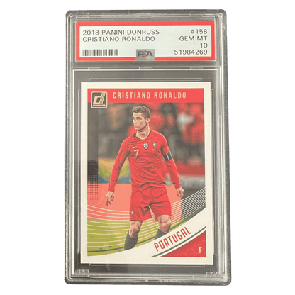 Christiano Ronaldo PSA 10 2018 Panini Donruss Card #158