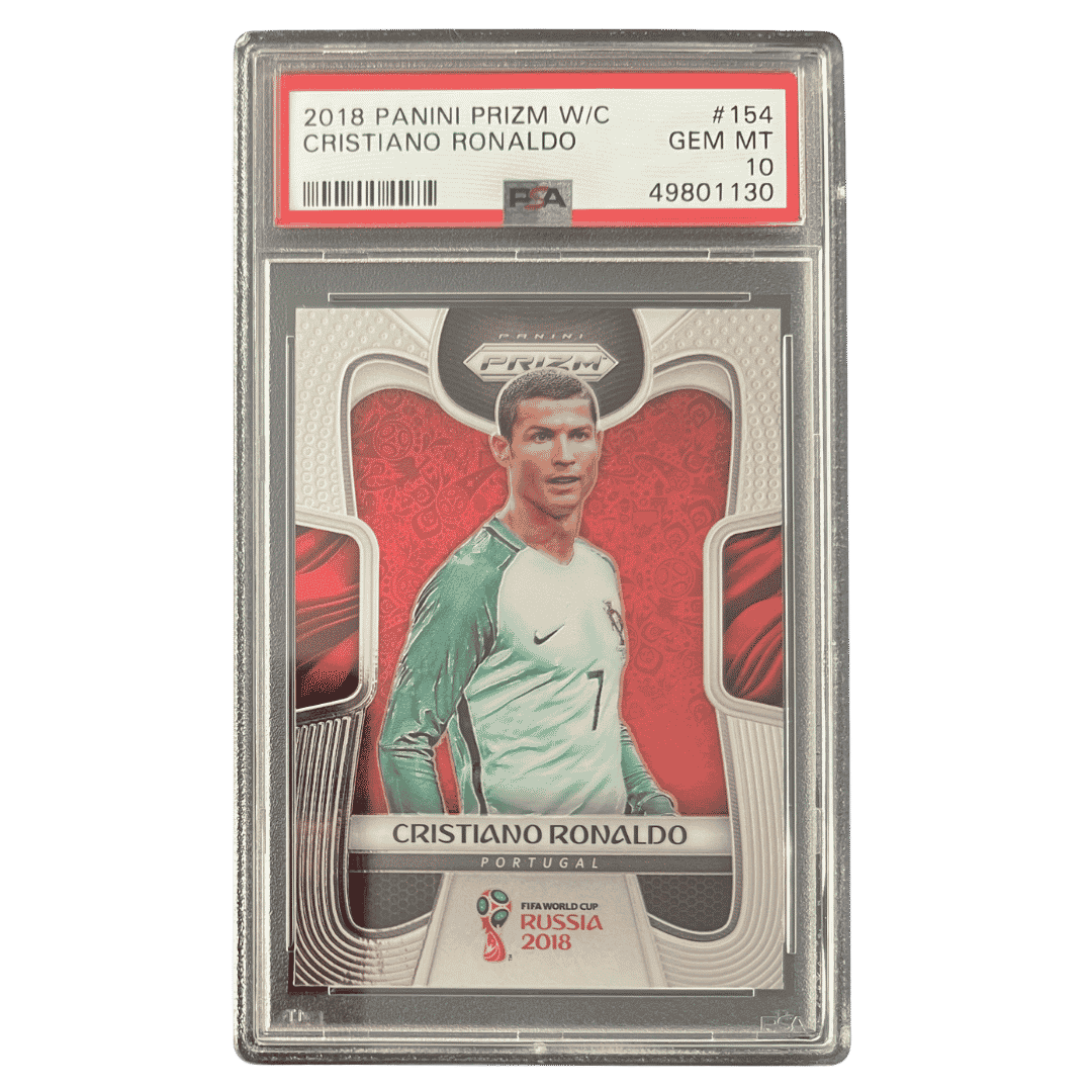 Christiano Ronaldo PSA 10 2018 Panini Prizm World Cup Card #154