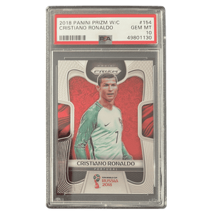 Christiano Ronaldo PSA 10 2018 Panini Prizm World Cup Card #154