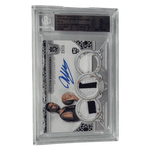 
Victor Wembanyama BGS 9 2023-24 Topps Royalty Superior Jersey On Card Auto Triple Relic Patch /25 Card — Front