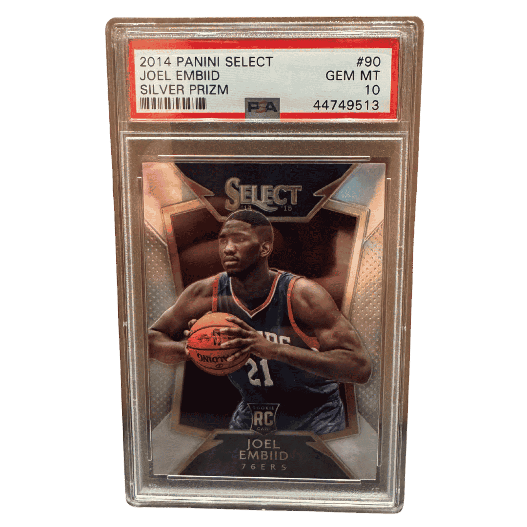 Joel Embiid PSA 10 2014 Panini Select Silver Prizm Rookie RC Card #90
