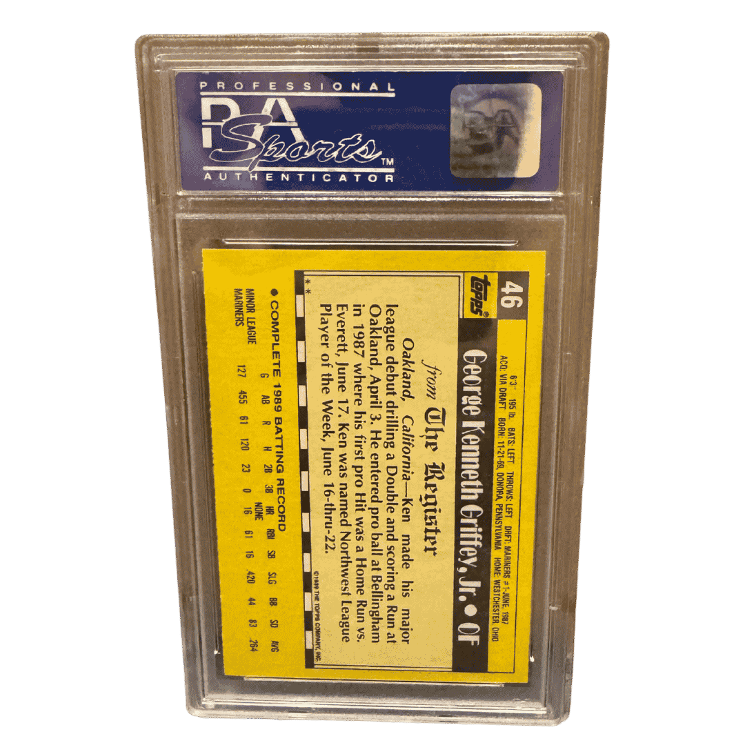 Ken Griffey Jr PSA 9 1989 Topps Major League Debut Card #46
