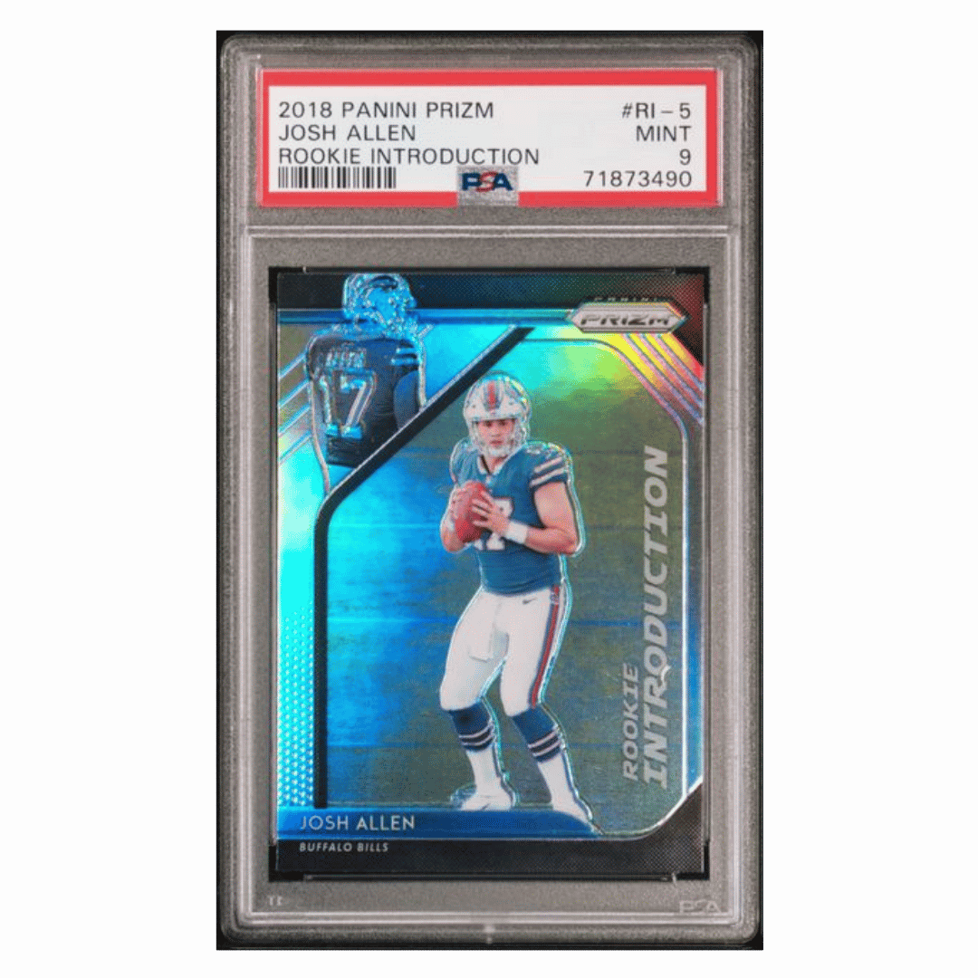 Josh Allen PSA 9 2018 Panini Prizm Rookie Introduction #d/ 10 Card #RI-5