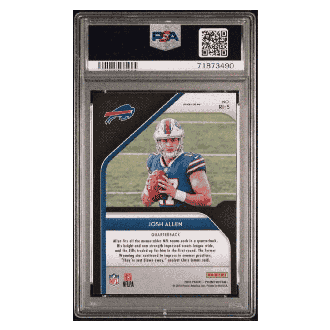 Josh Allen PSA 9 2018 Panini Prizm Rookie Introduction #d/ 10 Card #RI-5
