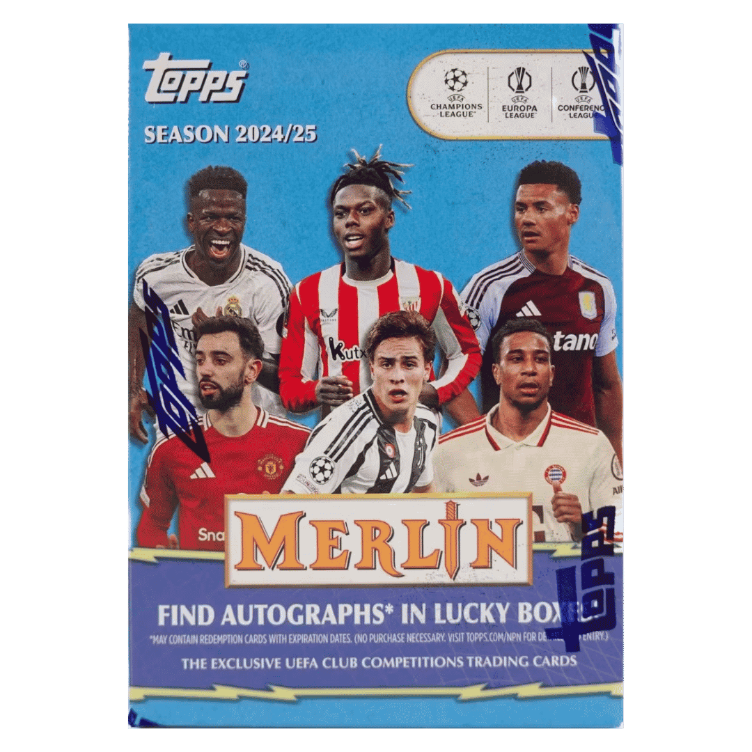 2024-25 Topps Chrome Merlin UEFA Club Competitions Soccer - Blaster Box