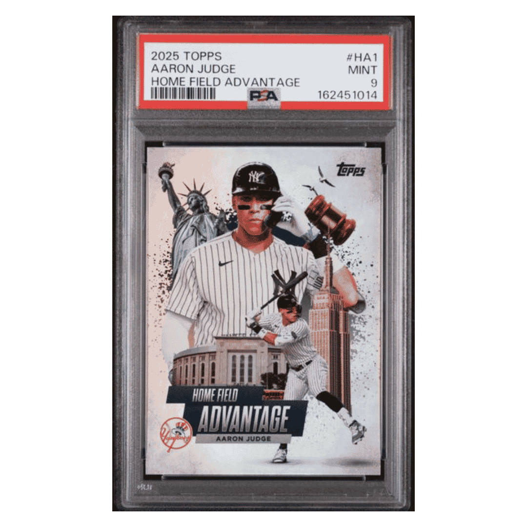 Aaron Judge PSA 9 2025 Topps Home Field Advantage Case Hit Card #HA1