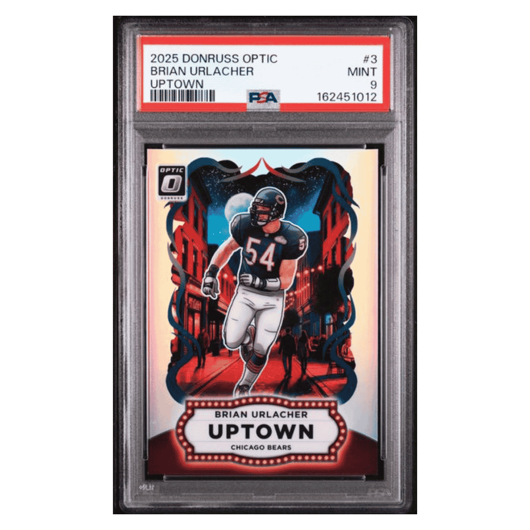 Brian Urlacher PSA 9 2025 Panini Donruss Optic Uptown Card #3