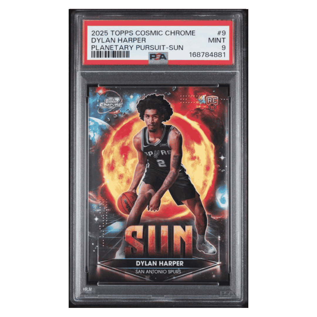 Dylan Harper PSA 9 2025 Topps Cosmic Chrome Planetary Pursuit- Sun Rookie RC SSP Card #9