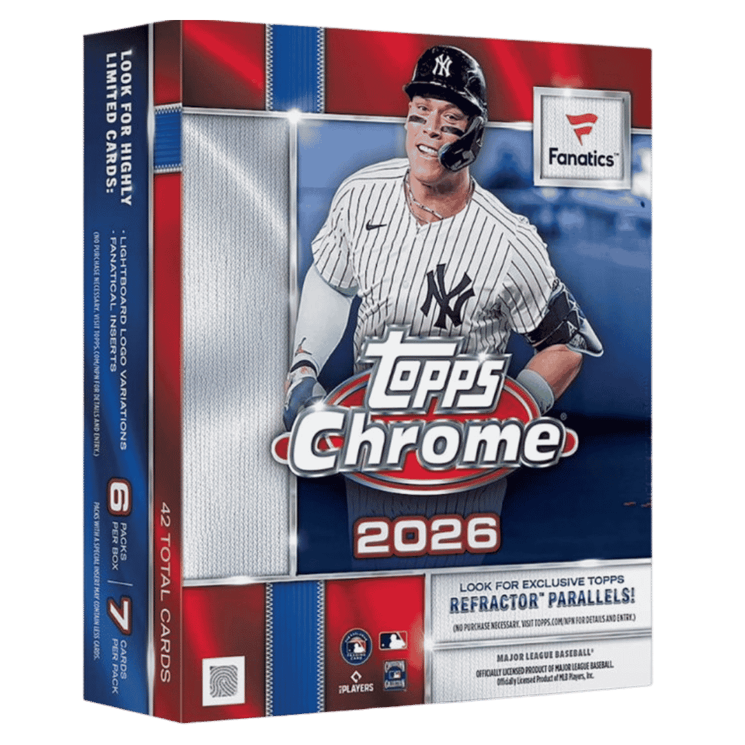 2026 Topps Chrome Baseball - Mega Box - Fanatics